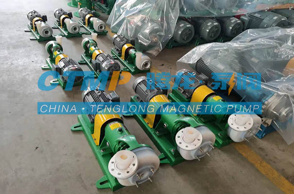 腾龙14台氟塑料离心泵发往武汉贝尔凯生物科技